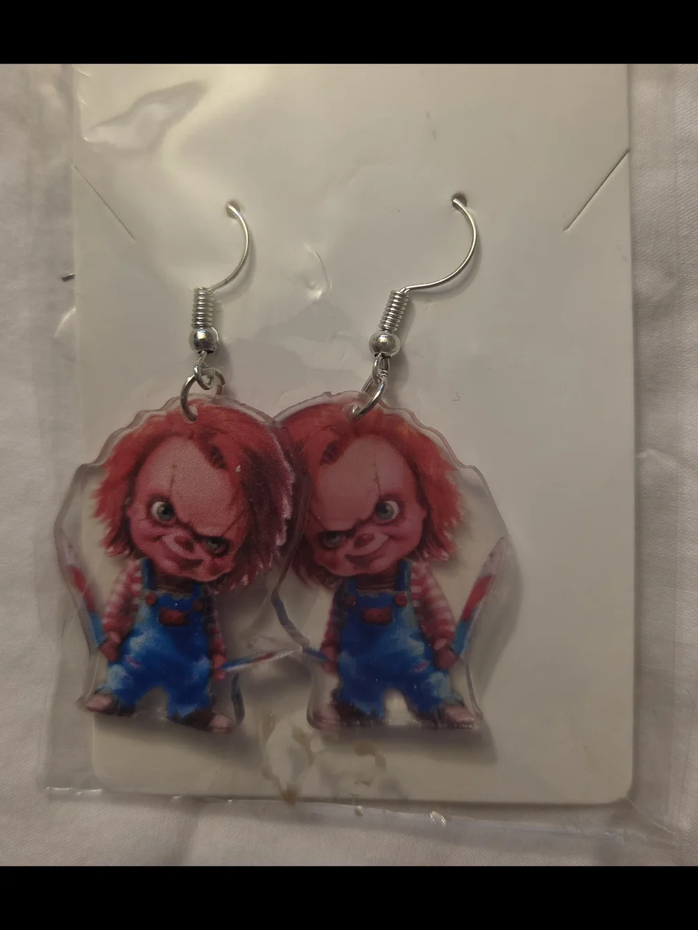 Horror Movie Character Dangle Earrings - New In Packaging